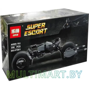 Конструктор Lepin 07061 Мотоцикл Бэтмена (358 деталей)
